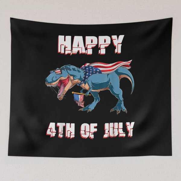 Item preview, Kids Happy 4th Of July Dinosaur T Rex Boys Girls Toddler  designed and sold by jerrie9.