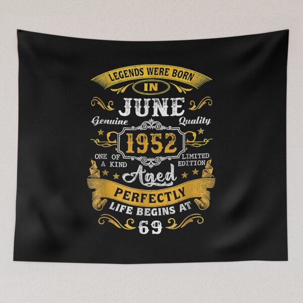 Item preview, Legends Were Born In June 1952 69th Birthday Gifts  designed and sold by jerrie9.