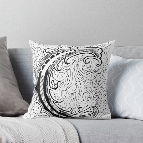 Item preview, Baroque Alphabet Letter C designed and sold by Quill-n-Ink.