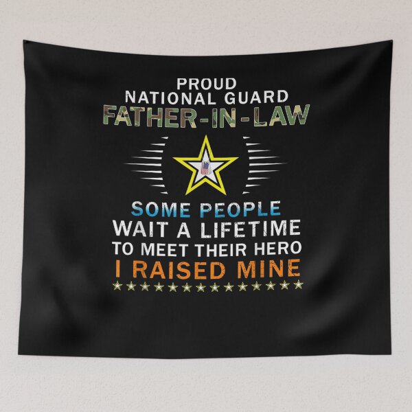 Item preview, Mens Proud National Guard Father In Law I Raised My Heroes Army  designed and sold by jerrie9.
