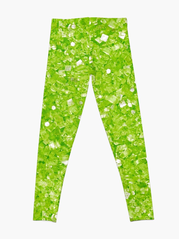 Green 2025 sparkle leggings