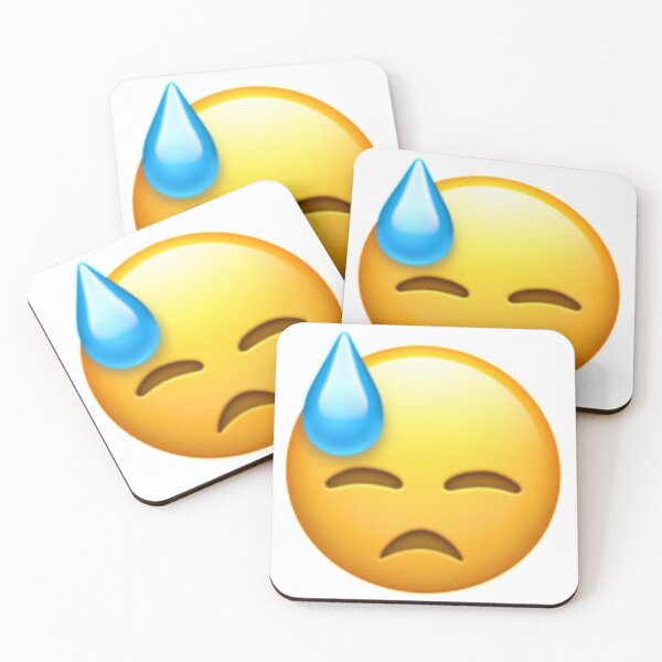 Item preview, Face With Cold Sweat Emoji designed and sold by Popular-Gifts.