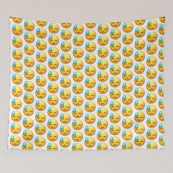 Item preview, Face With Cold Sweat Emoji designed and sold by Popular-Gifts.