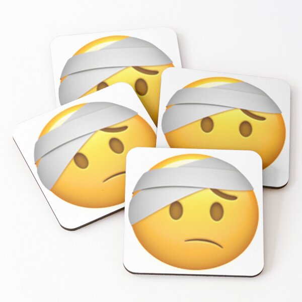 Item preview, Face With Head Bandage Emoji designed and sold by Popular-Gifts.