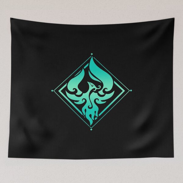 Item preview, Genshin Impact Xiao - Anemo Emblem designed and sold by MachoMerch.
