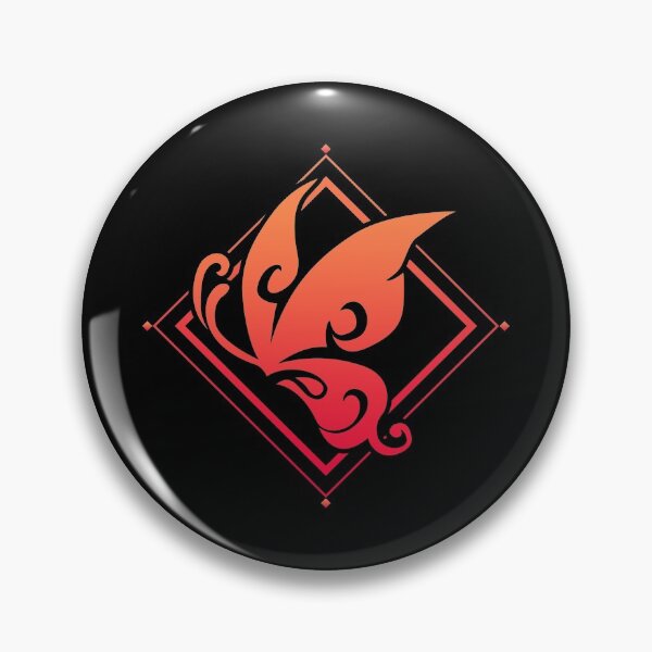 Item preview, Genshin Impact Hu Tao - Pyro Emblem designed and sold by MachoMerch.