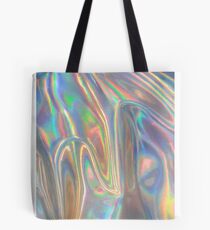 Bolsa de tela Ondas holográficas en plata