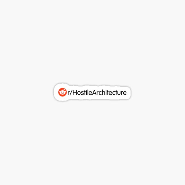 Item preview, Hostile Architecture Subreddit Reddit Logo Black designed and sold by Olivia Stranger.