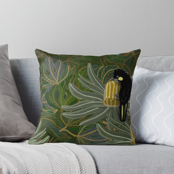 Item preview, Golden Banksias and Black Cockatoo designed and sold by Donnahuntriss.