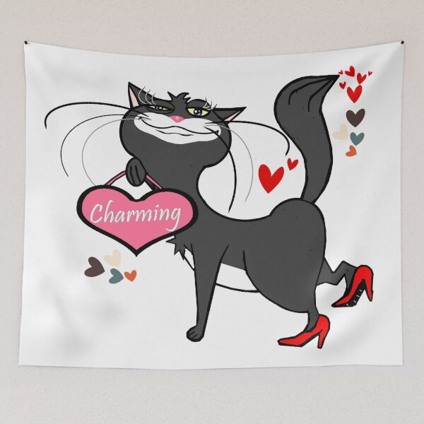Item preview, Charming cat  designed and sold by Shirley cute art .