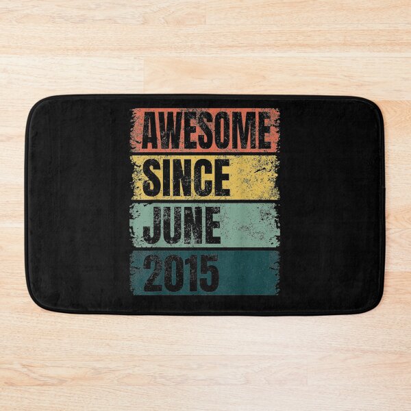 Item preview, Retro Colors 6th Birthday For Kids Awesome Since June 2015  designed and sold by laurader.