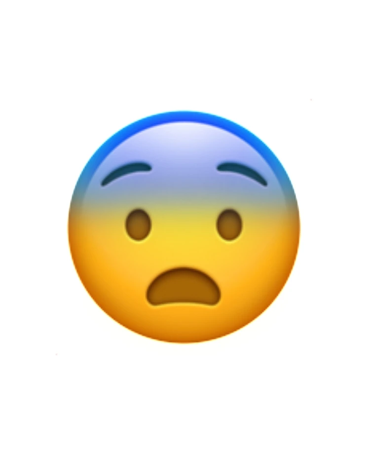 Fearful Face Emoji (U+1F628)