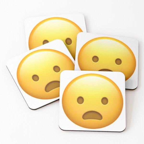 Item preview, Frowning Face With Open Mouth Emoji designed and sold by Popular-Gifts.