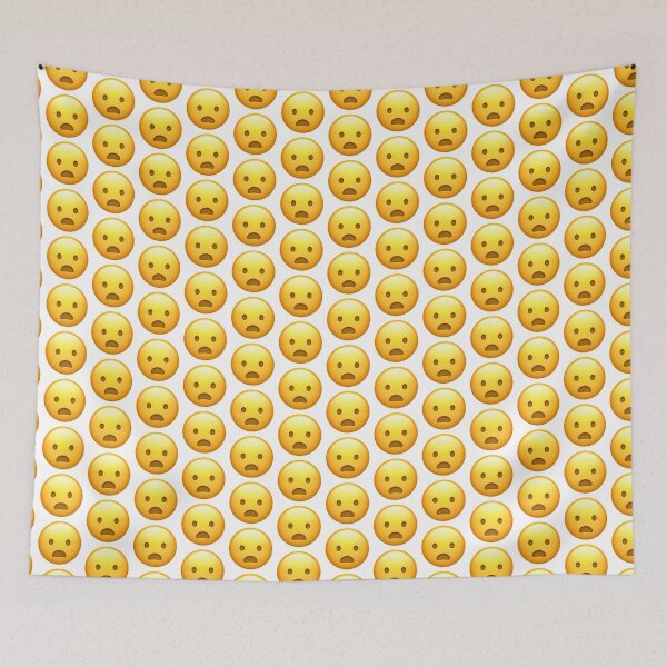 Item preview, Frowning Face With Open Mouth Emoji designed and sold by Popular-Gifts.