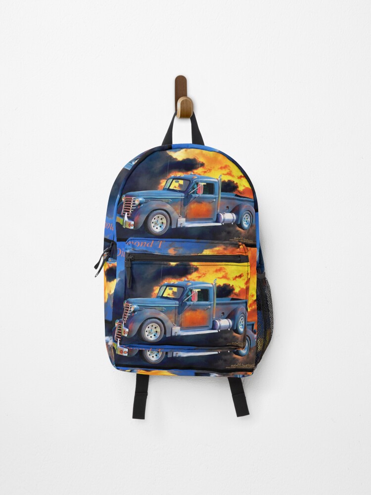 Thumbnail 1 of 3, Backpack, Diamond T Rides On designed and sold by michaelasamples.