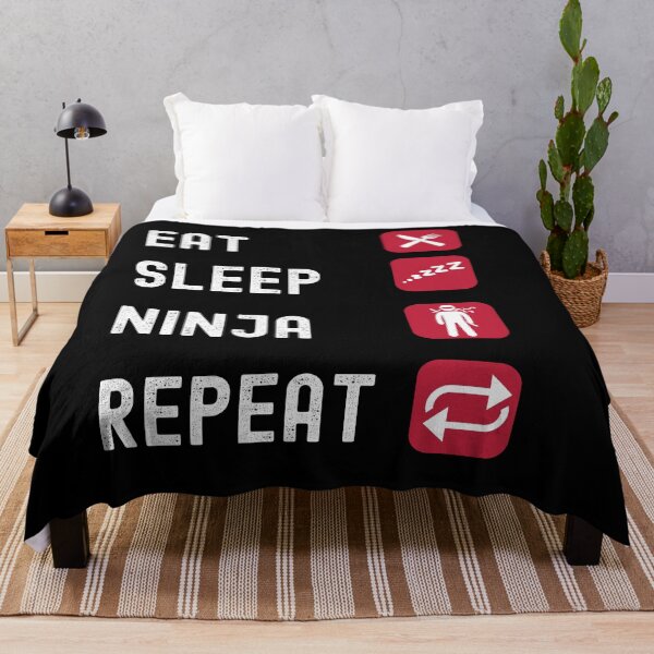 Item preview, Eat Sleep Ninja Repeat designed and sold by Str8like dattshirts.