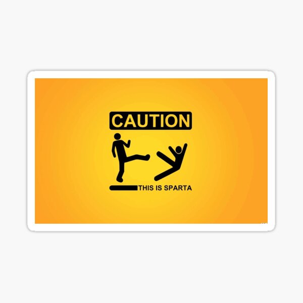 Caution: This is Sparta Patch + Sticker – PatchPanel