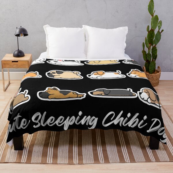 Item preview, cute sleeping chibi dog - cute designed and sold by ildafdhome.