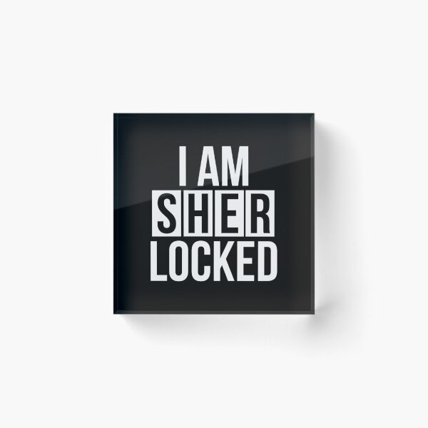 Item preview, Sherlocked - white text | Perfect Gift designed and sold by Sherlockartds.
