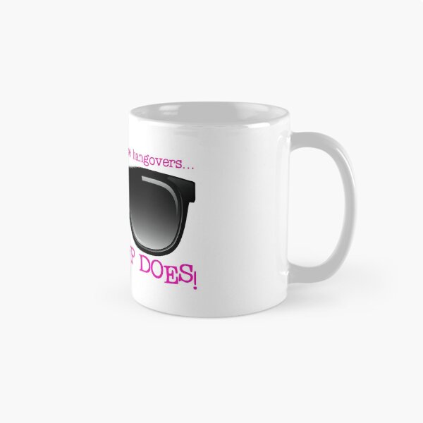 Item preview, Alcohol Doesn’t Cause Hangovers…! Pink (on White) designed and sold by PawsitiveMum.
