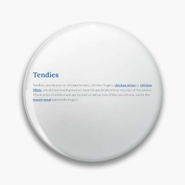 Item preview, Tendie urban dictionary definition designed and sold by willbiscool.