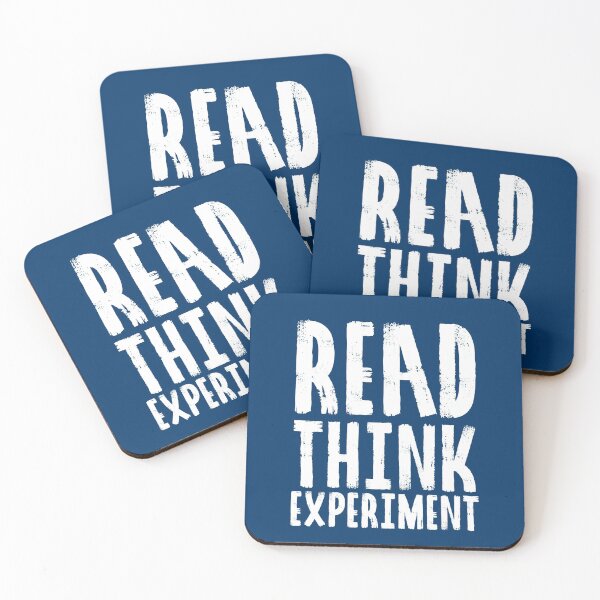 Item preview, Read, Think, Experiment. | Self Improvement | Life | Quotes | Dark Blue designed and sold by Wintre2.