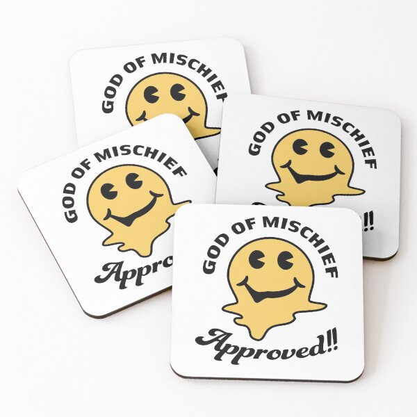 Item preview, Smiley Face God of Mischief Approved designed and sold by tahsokano.