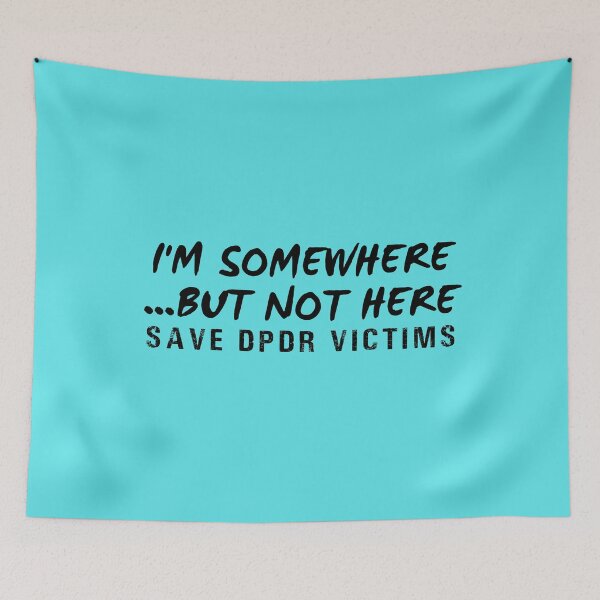 Item preview, Vintage I'm somewhere .. But Not Here Save DPDR Victims Typography  designed and sold by garniturex.