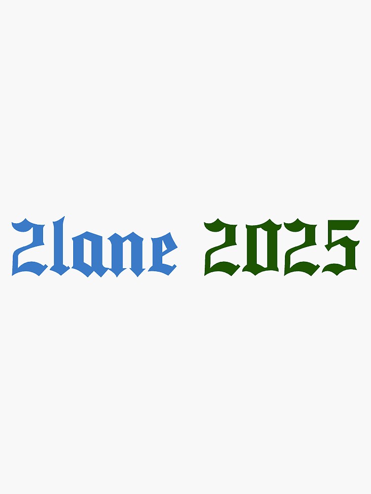 "tulane 2025 sticker" Sticker for Sale by maliacampain Redbubble