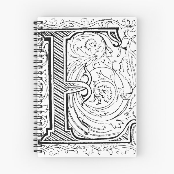 Item preview, Baroque Alphabet Letter E designed and sold by Quill-n-Ink.