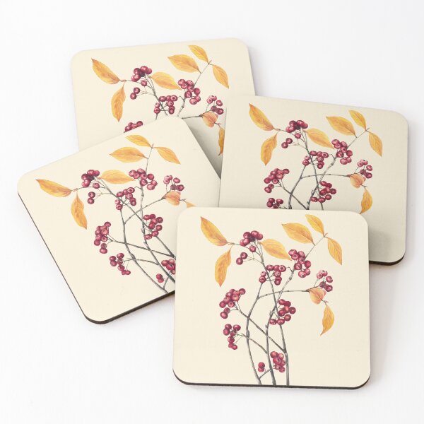 Item preview, Vintage Red Chokeberry Blooming  designed and sold by JoyforU.