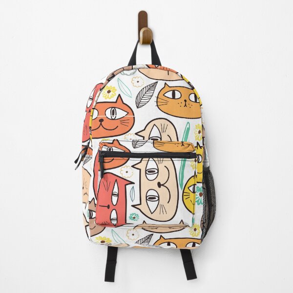 Item preview, Seamless Pattern Of Cute Cats, Simple Colorful Design, Cat Pattern designed and sold by PandaSoul.