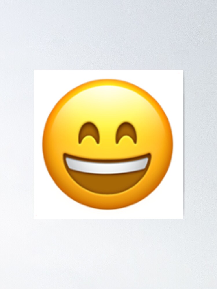 "Grinning Face With Squinting Eyes Emoji" Poster by PopularGifts