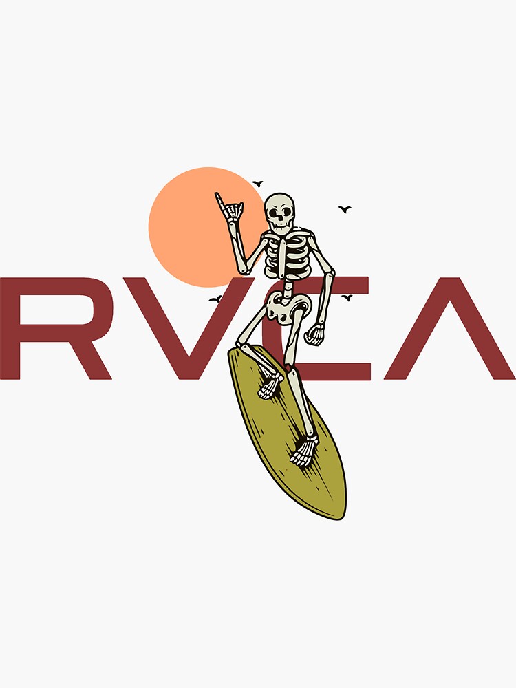 “Surfing Skeleton” Sticker by murphyr46dsgn | Redbubble