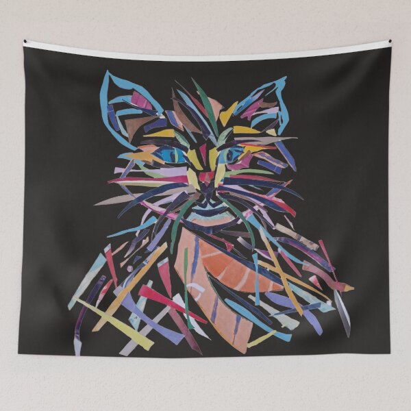 Item preview, Colorful Kitten. Collage Artwork. Cut-outs of magazines designed and sold by Galeria-S.