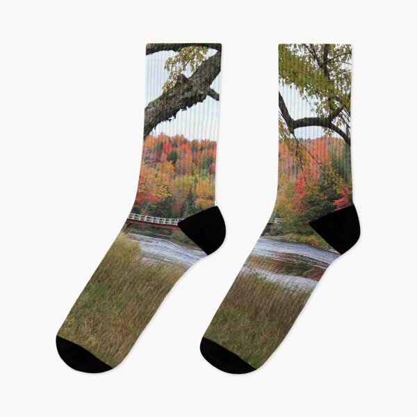 Item preview, Covered Bridge in the fall designed and sold by NaturesLens.