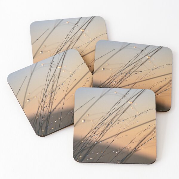 Item preview, Early morning sunrise grass dew drops designed and sold by Drawourdestiny ..