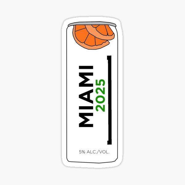 "University of Miami Class of 2025 Truly Sticker" Sticker by