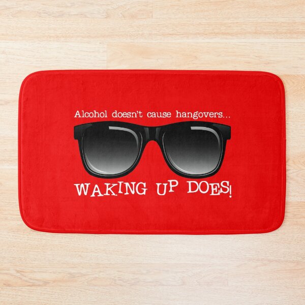 Item preview, Alcohol Doesn’t Cause Hangovers…! (on Red) designed and sold by PawsitiveMum.