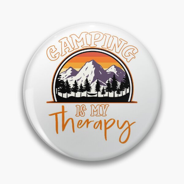 Item preview, Camping is my Therapy Mountains Hiking Campfire Lovers designed and sold by Nzgiftsandmore.