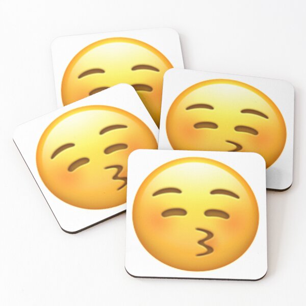 Item preview, Kissing Face With Closed Eyes Emoji designed and sold by Popular-Gifts.
