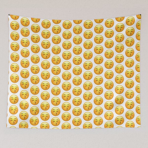 Item preview, Kissing Face With Closed Eyes Emoji designed and sold by Popular-Gifts.