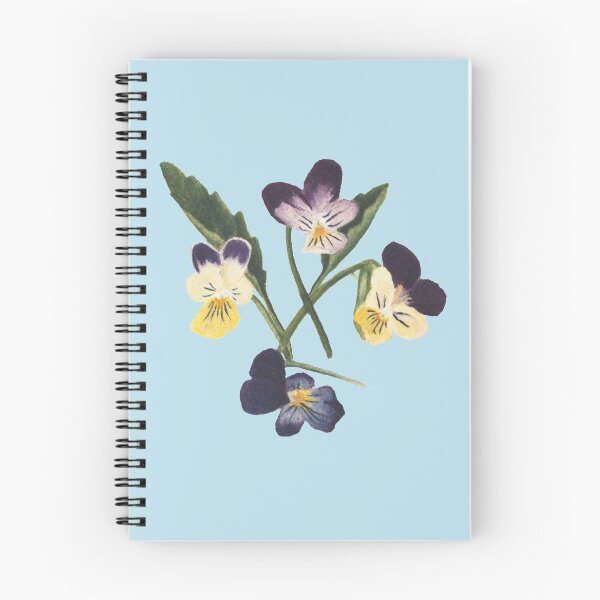 Item preview, Purple Yellow Pansy Flower Print designed and sold by JoyforU.