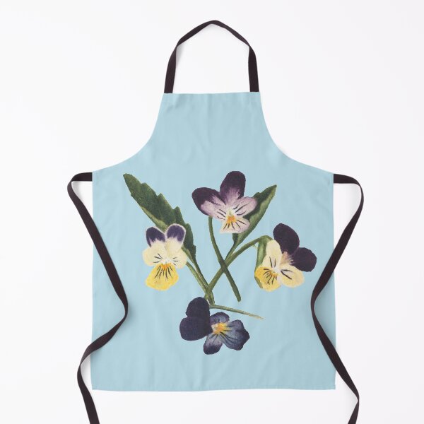 Item preview, Purple Yellow Pansy Flower Print designed and sold by JoyforU.