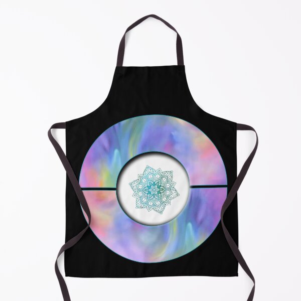 Item preview, Mandala Sphere | Teal and White with Rainbow Watercolour | Zen Art designed and sold by JillyJ05.