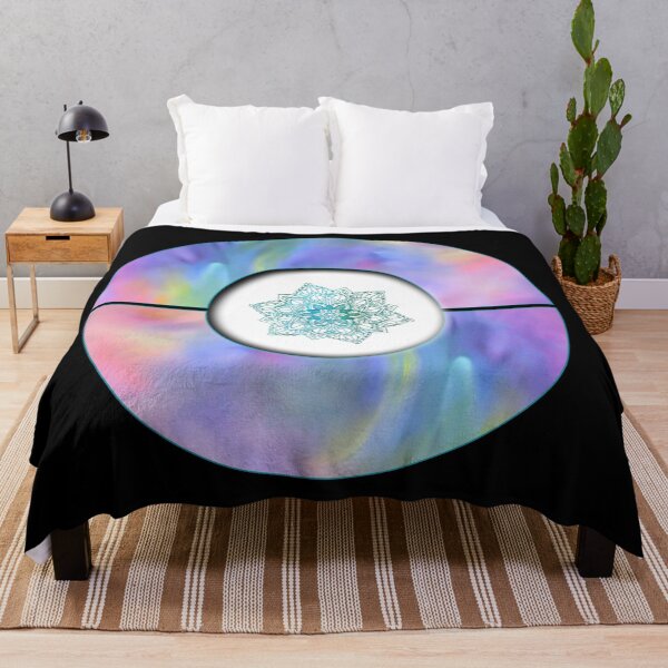 Item preview, Mandala Sphere | Teal and White with Rainbow Watercolour | Zen Art designed and sold by JillyJ05.