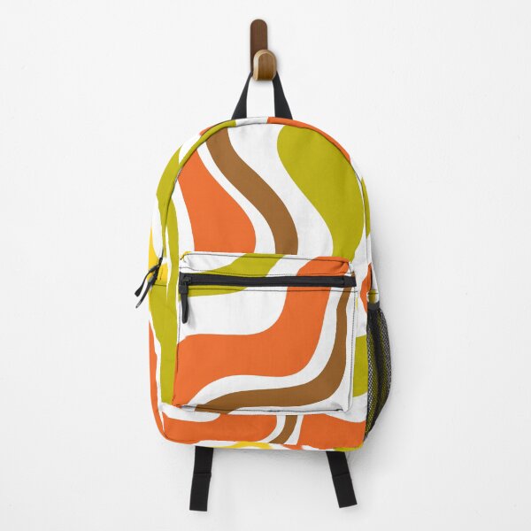 Item preview, Retro Liquid Swirl Abstract Pattern in 70s Avocado Green, Orange, Yellow, Brown, and White designed and sold by kierkegaard.