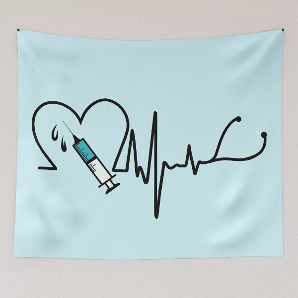 Item preview, Doctor syringe and stethoscope  designed and sold by Mermaidssparkle.