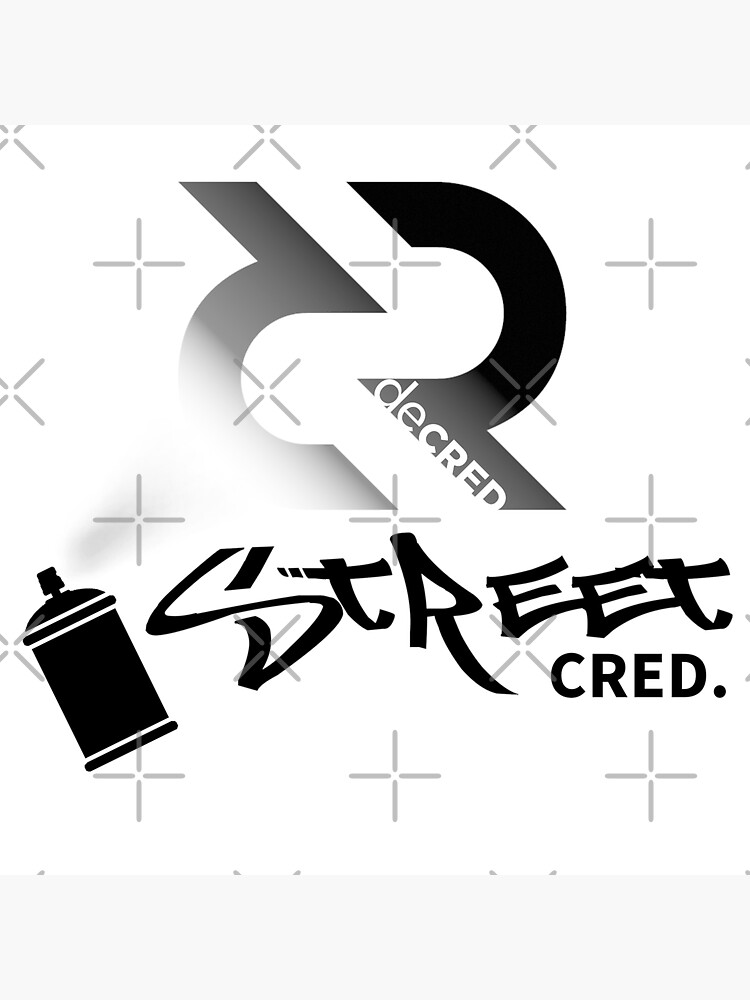 Thumbnail 3 of 3, Sticker, (sticker) Street Cred © v4 (Design timestamped by https://timestamp.decred.org/) designed and sold by OfficialCryptos.