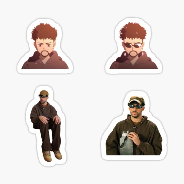 Yonaguni Bad Bunny stickers pack Pegatina